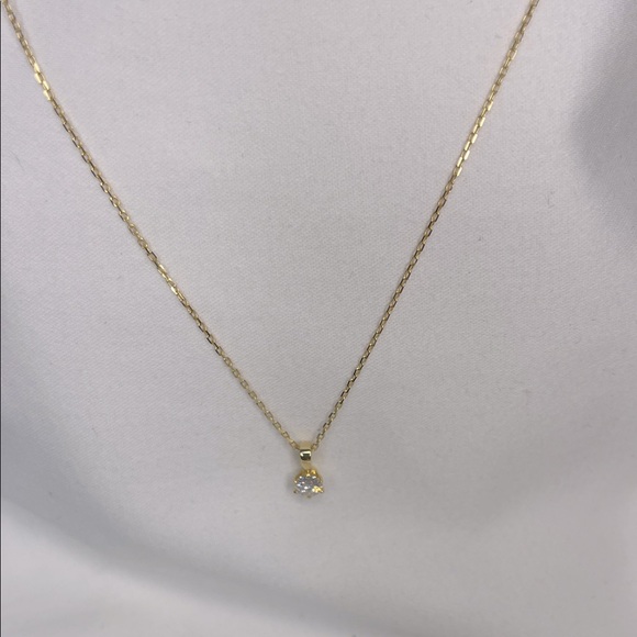 Moissanite .5 Carat Gold over S925 Necklace with GRA NWT - Picture 5 of 11